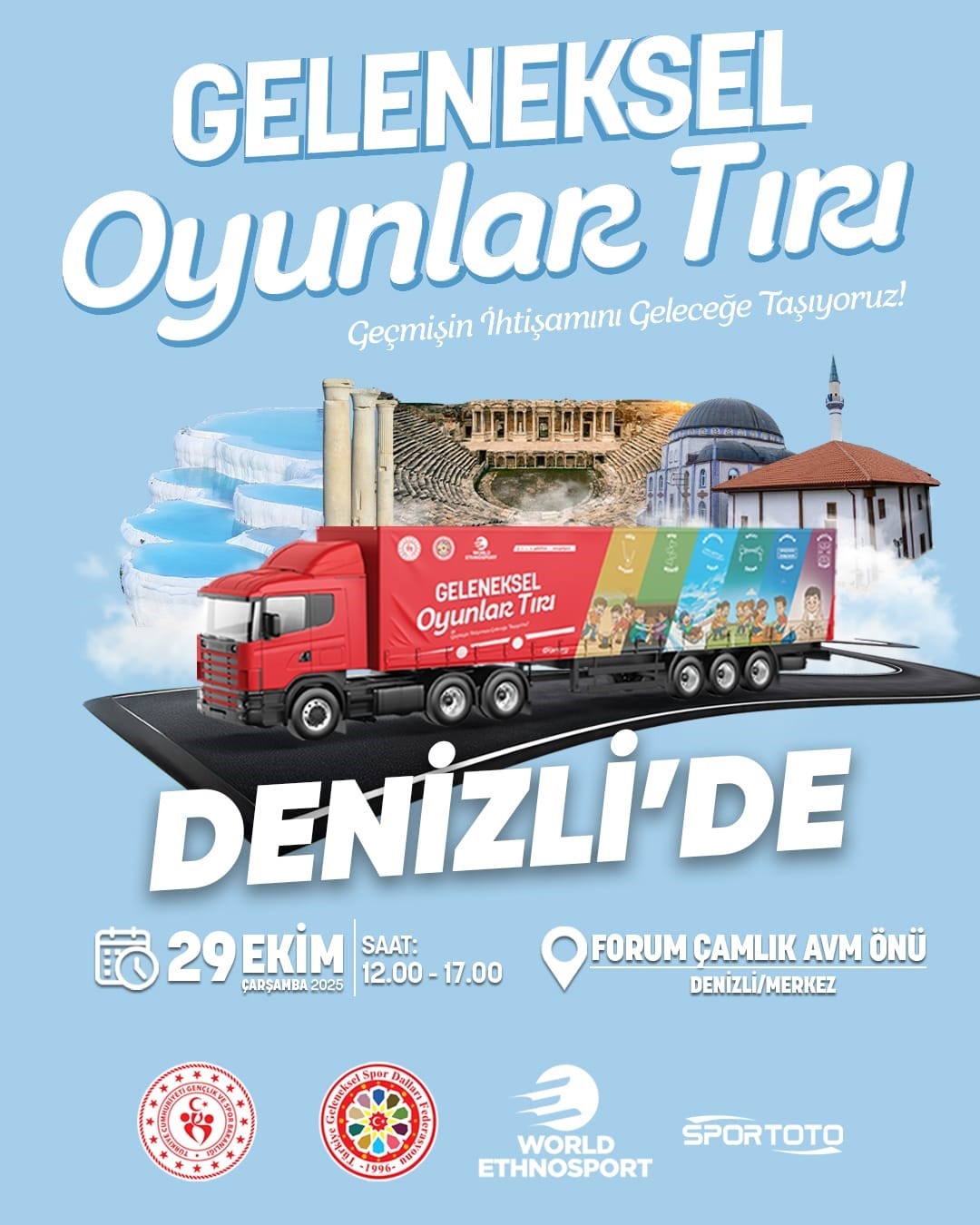 Geleneksel Oyunlar Tırı Denizli&rsquo;ye geliyor 