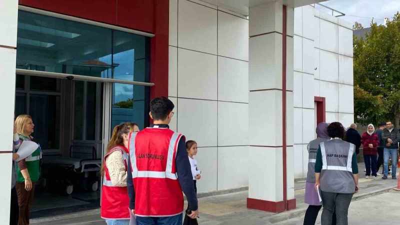 Çameli Devlet Hastanesinde HAP tatbikatı yapıldı 