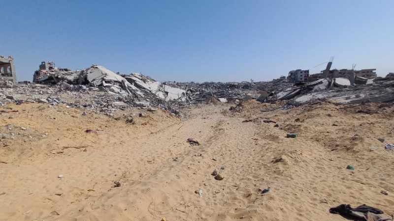 İsrail ordusunun çekildiği Cibaliye'de yıkım gözler önüne serildi