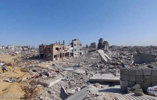 İsrail ordusunun çekilmesinin ardından Cibaliye'de meydana gelen yıkım manzaraları ortaya çıktı