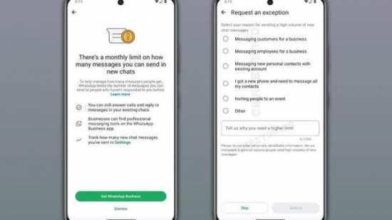 WhatsApp'ın Yeni Mesaj Limiti Özelliğine Ait İlk Ekran Görüntüleri Ortaya Çıktı