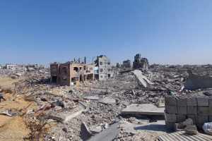 İsrail ordusunun çekilmesinin ardından Cibaliye'de meydana gelen yıkım manzaraları ortaya çıktı