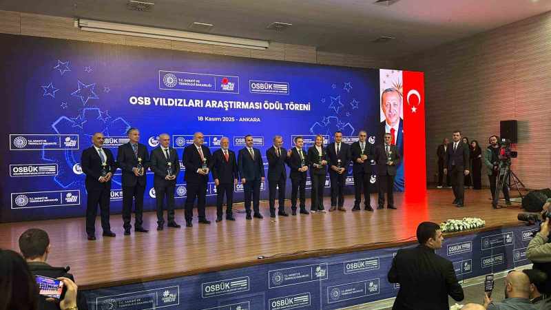 Denizli Organize Sanayi Bölgesi, Yıldızlar Ödül Töreni'nde Başarıyla Ödüllendirildi