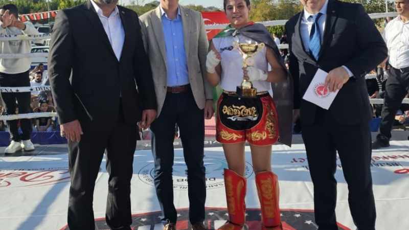 Denizli'de Kick Boks Galası: Sporcular Filistin İçin Mücadele Etti