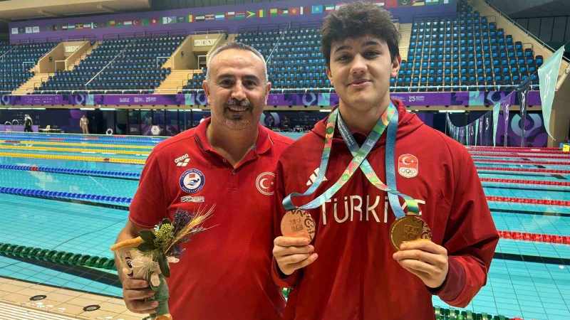 Denizlili Yüzücünün Riyad'da Elde Ettiği Tarihi Başarı