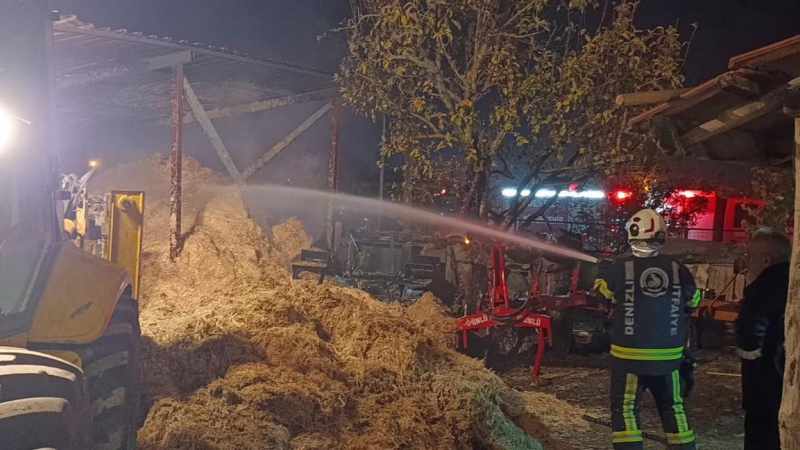 Samanlıkta Çıkan Yangın Korku Dolu Anlar Yaşattı