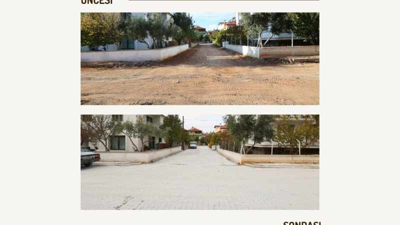 Tavas’ta alt ve üstyapı çalışmaları aralıksız sürüyor 