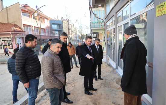 Tavas İlçe Merkezinde Altyapı Çalışmaları Hız Kesmeden Sürüyor