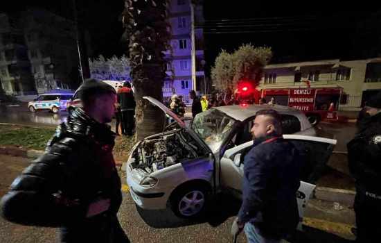 Yağmurun etkisiyle meydana gelen kaza hafif atlattı
