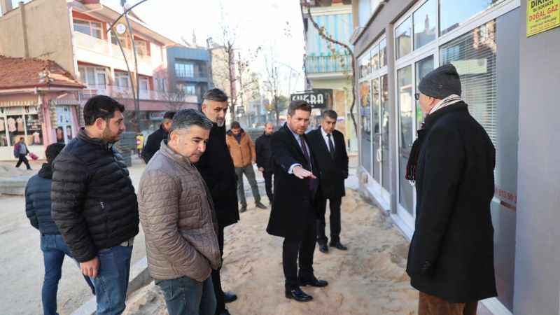 Tavas İlçe Merkezinde Altyapı Çalışmaları Hız Kesmeden Sürüyor