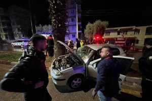 Yağmurun etkisiyle meydana gelen kaza hafif atlattı