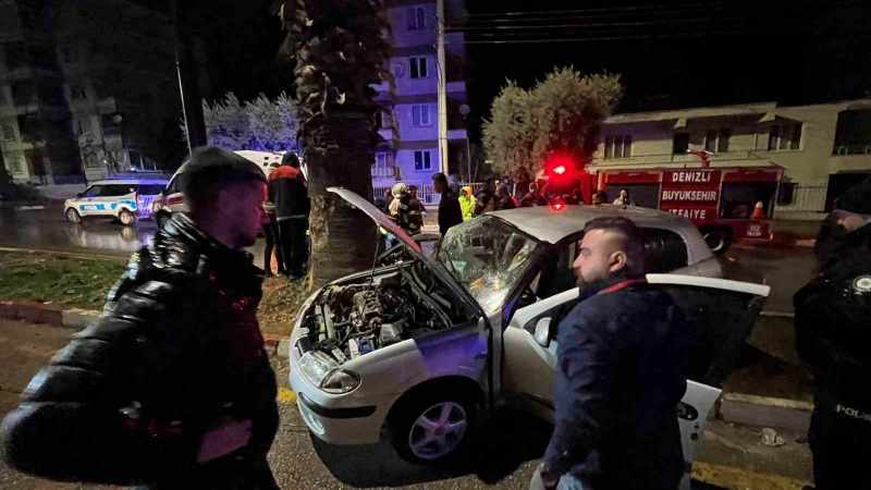 Yağmurun etkisiyle meydana gelen kaza hafif atlattı