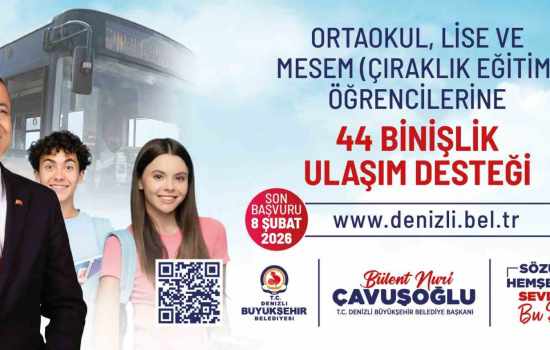 Denizli'de ulaşım yardımı için başvuru süresi 8 Şubat'ta kapanıyor