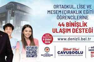 Denizli'de ulaşım yardımı için başvuru süresi 8 Şubat'ta kapanıyor