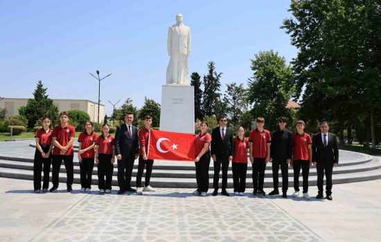 Çameli Delegasyonu, Kardeş Şehir Protokolü çerçevesinde Azerbaycan'da Çeşitli Görüşmeler Gerçekleştirdi