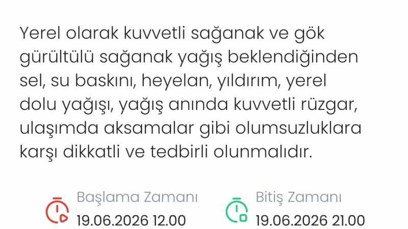 Denizli’de Kuvvetli Sağanak ve Dolu Tehlikesine Dikkat! Meteoroloji Uyarıda Bulundu