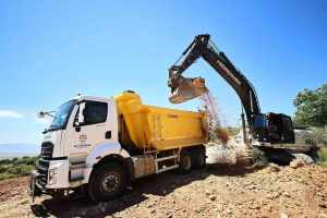 Denizli'deki 4 ilçeyi birleştiren yol projesinde inşaat faaliyetleri başladı