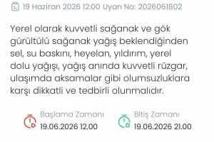 Denizli’de Kuvvetli Sağanak ve Dolu Tehlikesine Dikkat! Meteoroloji Uyarıda Bulundu