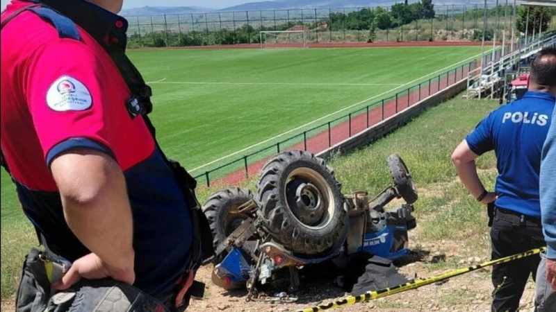 Traktör kazasında 12 yaşındaki çocuk yaşamını yitirdi