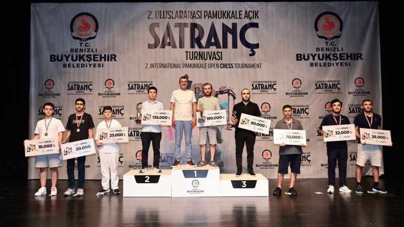 2. Uluslararası Pamukkale Açık Satranç Turnuvası'nın Kazananları Belli Oldu