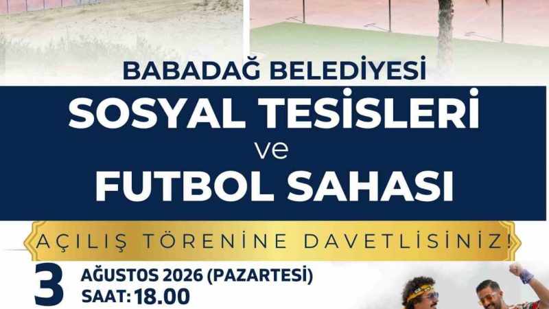 Babadağ Belediyesi'nin Yeni Sosyal Tesisleri ve Futbol Sahası Açılışına Geri Sayım Başladı!