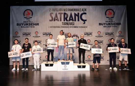 2. Uluslararası Pamukkale Açık Satranç Turnuvası'nın Kazananları Belli Oldu