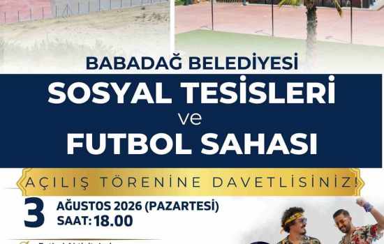 Babadağ Belediyesi'nin Yeni Sosyal Tesisleri ve Futbol Sahası Açılışına Geri Sayım Başladı!