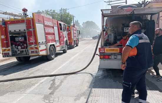 Bahçe Temizliği İçin Yakılan Ateş Evde Yangın Çıkardı, Patlayan Tüpler Panik Yarattı