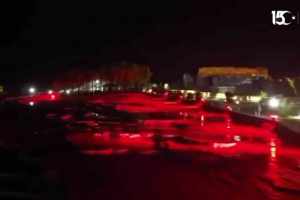 Pamukkale ve Hierapolis, 15 Temmuz anısına kırmızı-beyaz renklere büründü