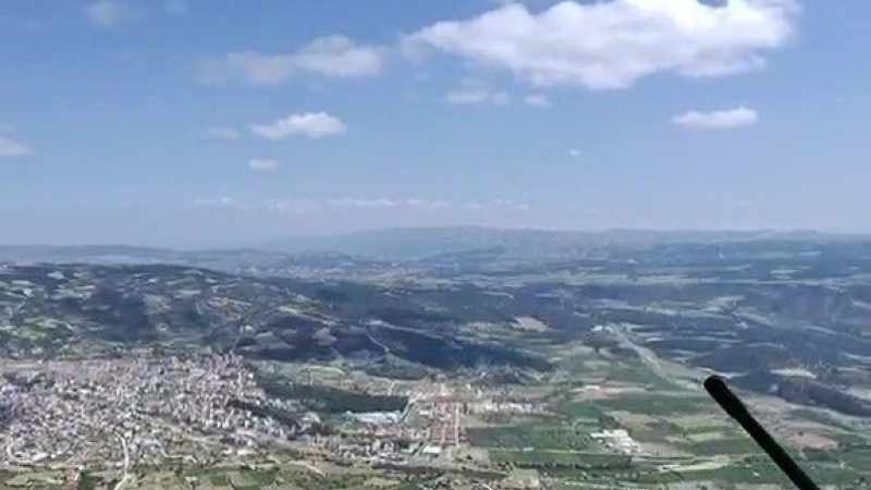 Yamaç Paraşütüyle Buldan Gökyüzünde Süzüldü