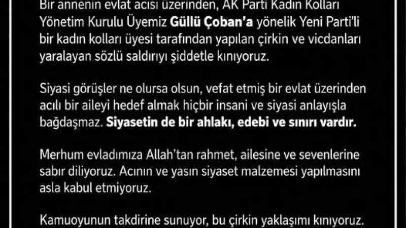 AK Parti Serinhisar İlçe Başkanı Beydemir’den düğündeki sözlere tepki
