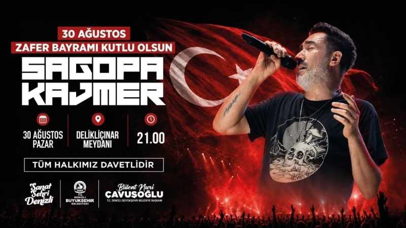 Denizli’de 30 Ağustos’ta Sagopa Kajmer konseri verilecek