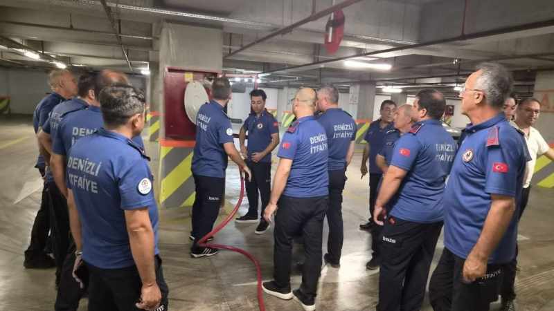 Denizli İtfaiyesi AVM’lerde Yangın Risklerini Yerinde İnceliyor