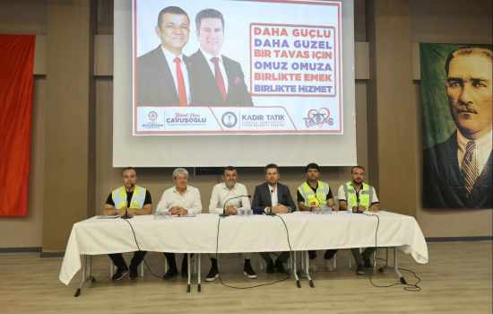 Çavuşoğlu ve Tatık, Tavas muhtarlarıyla ihtiyaçları görüştü