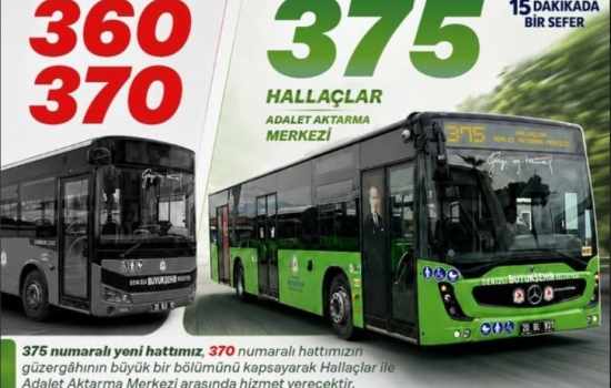 Denizli'de 360 ve 370 Numaralı Otobüs Seferleri Sonlandırıldı, Yeni 375 Hattı Hizmete Girdi