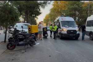 Yasak U dönüşü yapan otomobile motosiklet çarptı, 1 yaralı