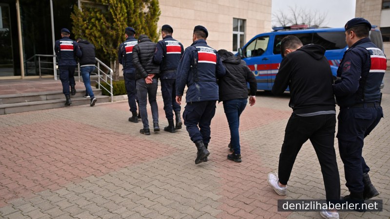 Denizli'de haraç çetesine jandarma operasyonu: 7 gözaltı