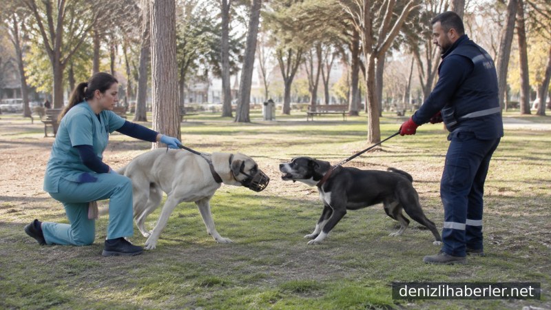 Denizli'de Sahipsiz Sokak Köpeği Panik Yaratan Anlar Yaşattı: O Anlar Güvenlik Kamerasında!