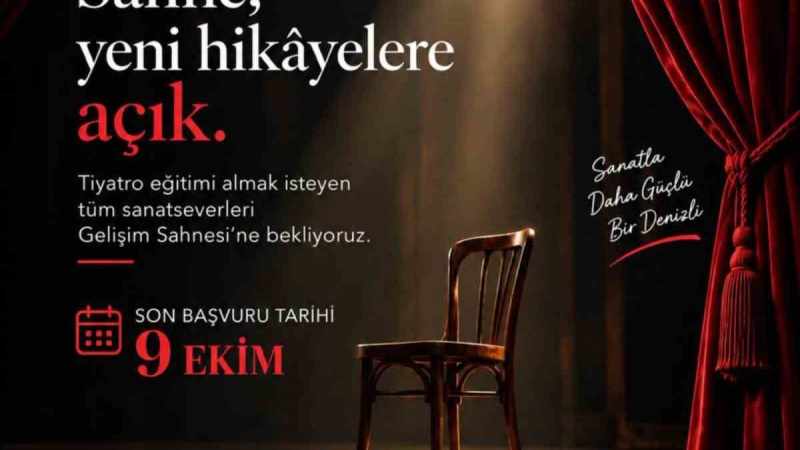 Gelişim Sahnesi'nde tiyatro eğitimleri için son başvuru 9 Ekim 2026