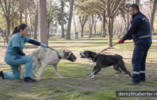 Denizli'de Sahipsiz Sokak Köpeği Panik Yaratan Anlar Yaşattı: O Anlar Güvenlik Kamerasında!