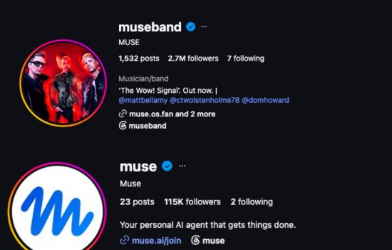 Muse Grubunun Kullanıcı Adları Meta'nın Yapay Zeka Ajanına Geçti