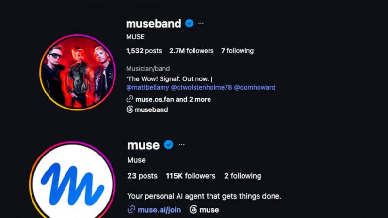 Muse Grubunun Kullanıcı Adları Meta'nın Yapay Zeka Ajanına Geçti