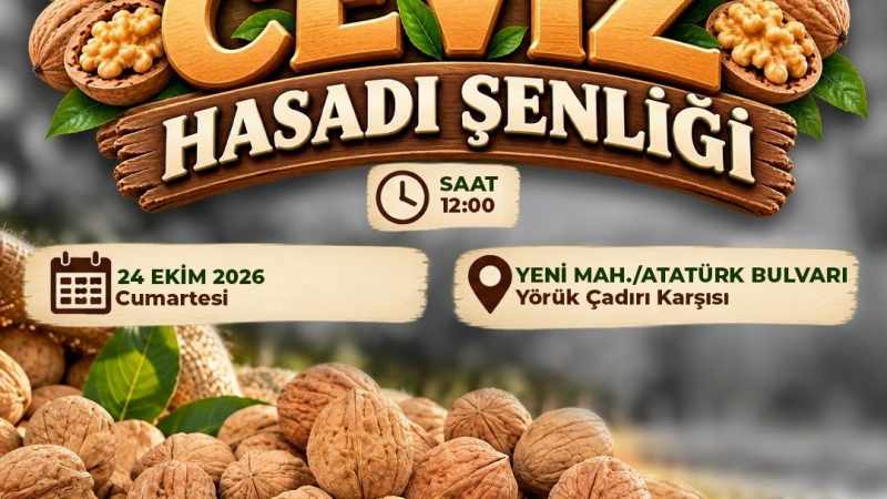Çameli'de Ceviz Hasadı Festivali 24 Ekim'de yapılacak