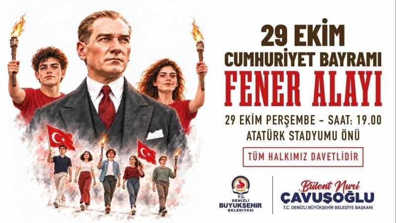 Denizli'de 29 Ekim programı: Fener Alayı ve Derya Uluğ konseri