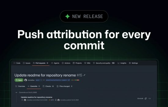 GitHub, commit'ler için push attribution özelliğini sınırlı public preview olarak sunuyor