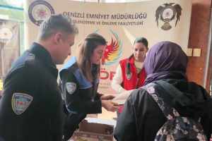 Denizli Emniyeti'nden PAÜ kampüsünde öğrencilere güvenlik bilgilendirmesi