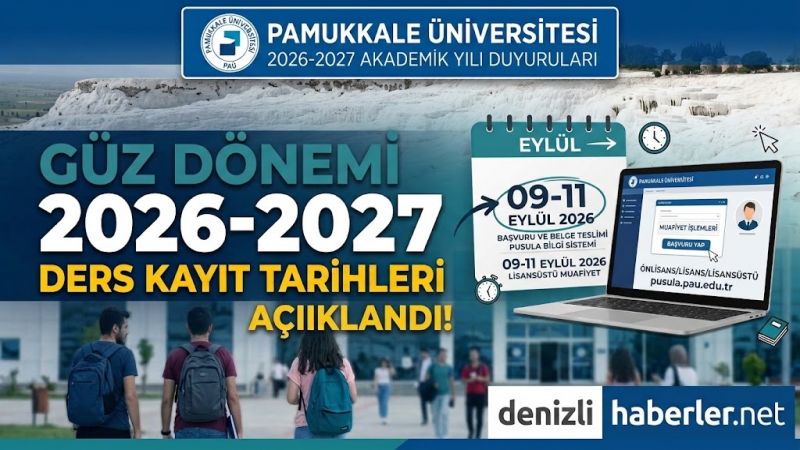 Pamukkale Üniversitesi Hazırlık Sınıfından 1. Sınıfa Geçen Öğrenciler İçin Muafiyet Başvuru Tarihlerini Açıkladı