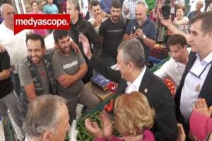 Özgür Özel, Denizli'deki Pazar Yerini Ziyaret Etti