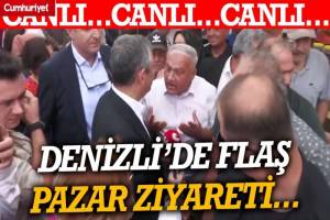 Özgür Özel'in Denizli'deki pazar ziyareti dikkatleri üzerine çekti! İşte