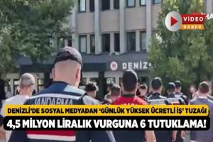 Denizli'de Sosyal Medya Üzerinden Yüksek Kazançlı İş Fırsatları Arayanları Tuzağa